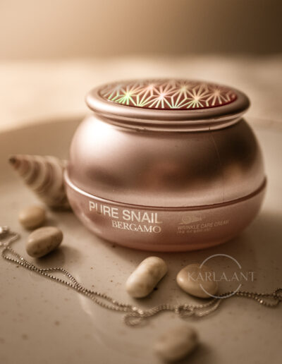 Fotografia produktowa krem ze śluzem ślimaka